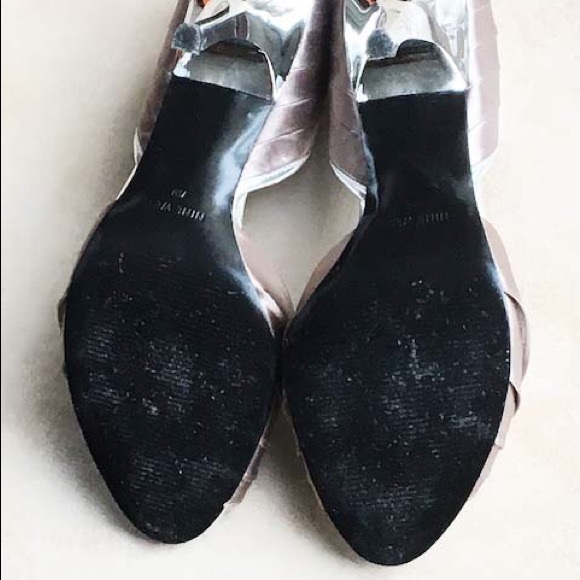 NINE WEST Taupe Peep Toe Heels - Picture 4 of 8